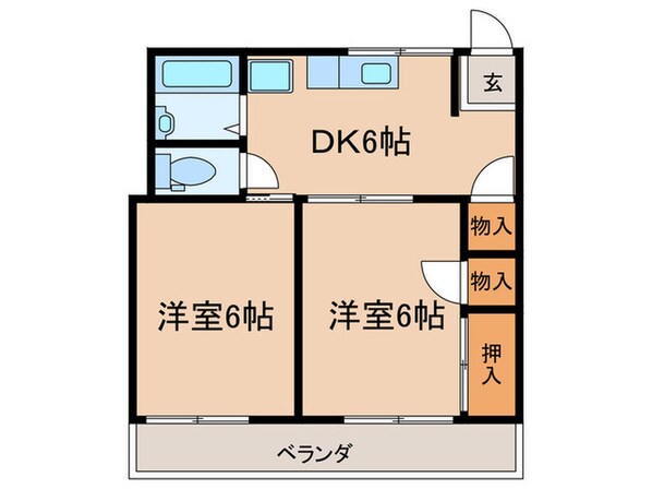 メゾンシェーネの物件間取画像